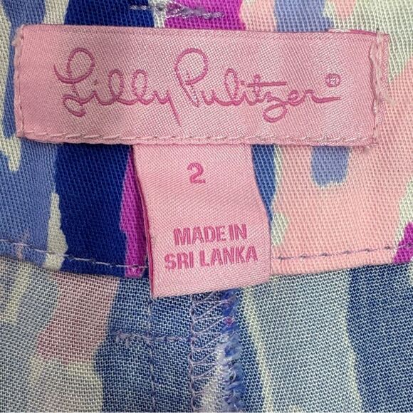Lilly Pulitzer Amethyst One Too Many Saffron Jogger Pants Purple Pink 2 - Picture 9 of 14